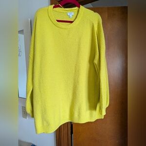 Crown & Ivy Bright Yellow Oversized Sweater